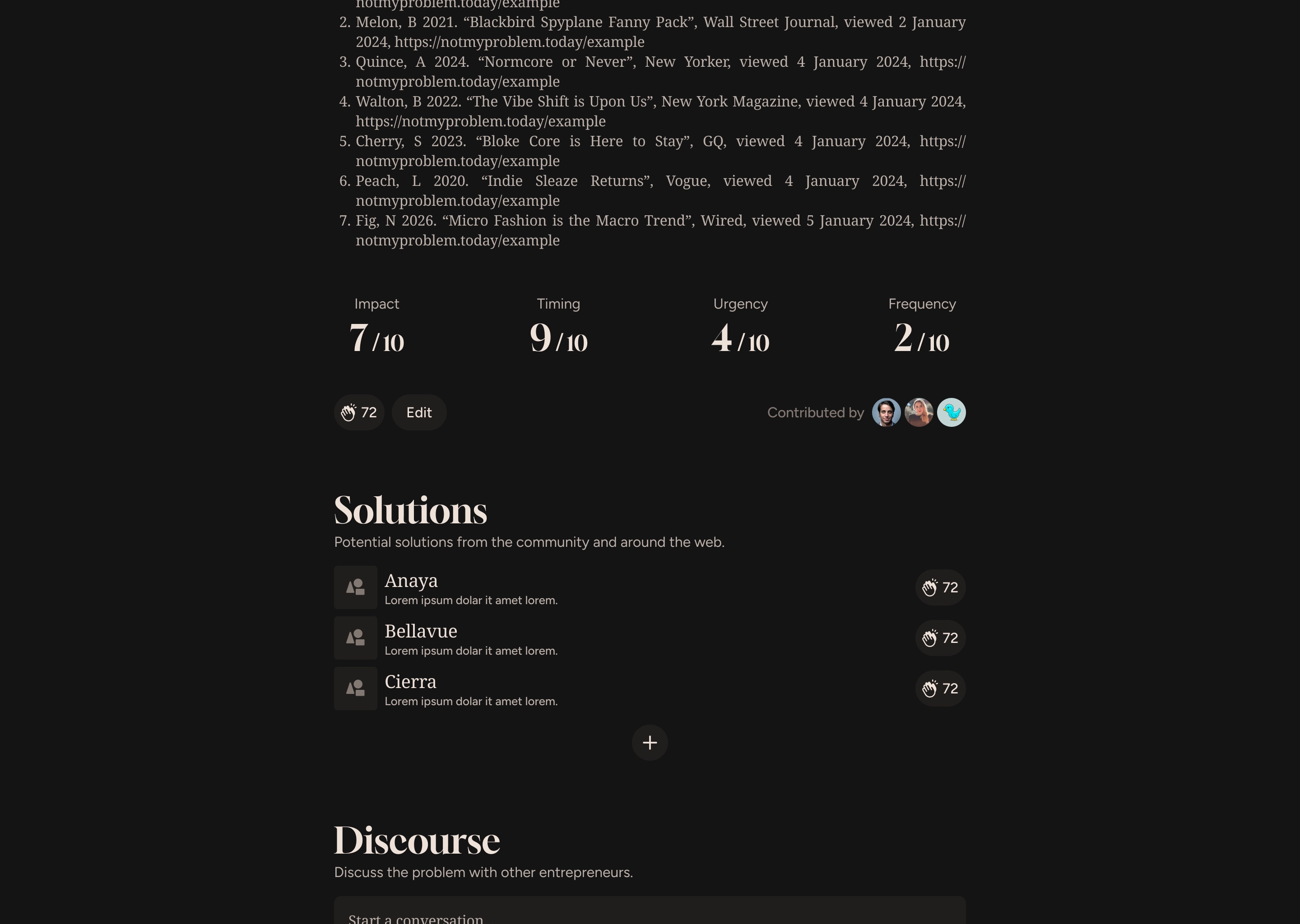 Front page