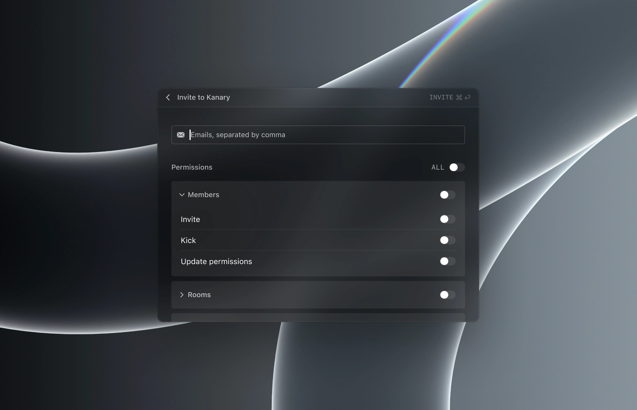 Space invite