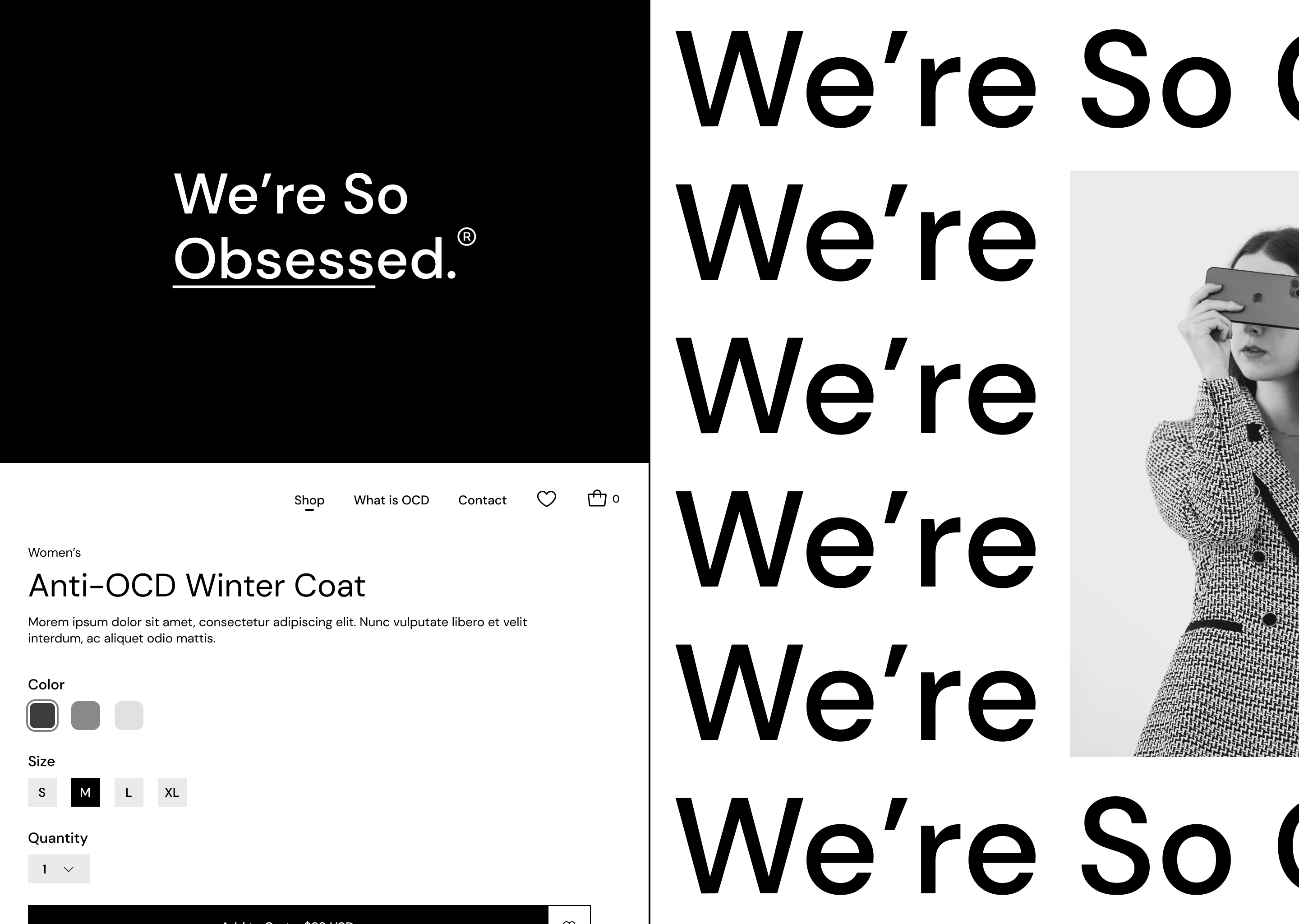 We're So Obsessed — an OCD awareness apparel brand.